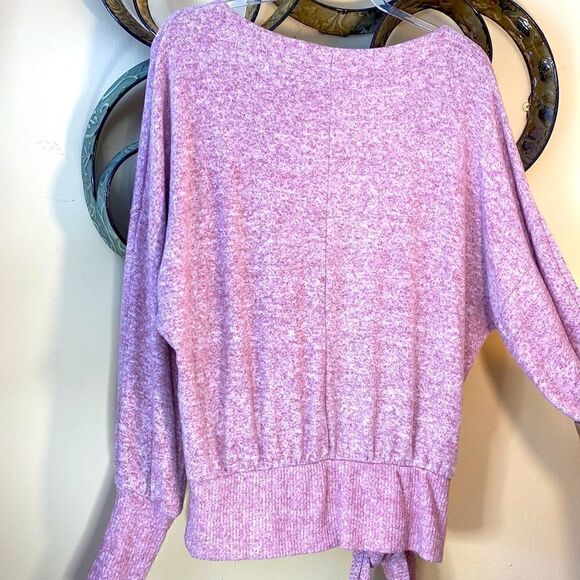 SATURDAY SUNDAY ANTHROPOLOGIE PEYTON BRUSHED LIGHT RASPBERRY PINK SWEATER XS NWT - Picture 12 of 12